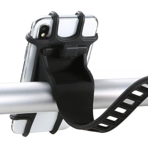 Silicone Bike Phone Holder Bicycle Mobile Cellphone Holder Motorcycle Suporte Celular For iPhone Samsung Xiaomi Cycling Mount