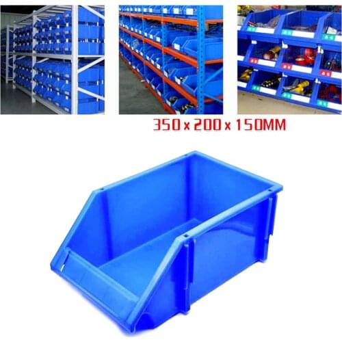 Blue Toolbox Warehouse Rack Screw Hardware Classification Tool Storage Box Workshop Organizer Thickened Plastic Combined Part