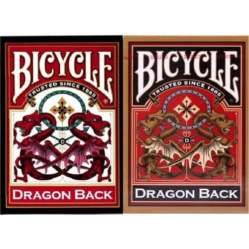 Bicycle Dragon Back Playing Cards Red/Gold Deck USPCC Collectable Poker Magic Card Games Magic Tricks Props