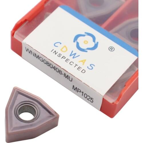 WNMG080408 MU MP1125 External Turning Tool High Quality WNMG 080408 Carbide Inserts CNC Lathe Cutter Tool for Stainless Steel