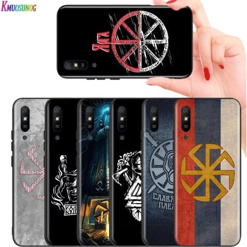 Bright Black Cover Slavic Viking symbol Kolovrat for Huawei P Smart Z S Plus 2020 2019 Nova 5T 5i 5 4e 4 3i 3e 3 2i Phone Case