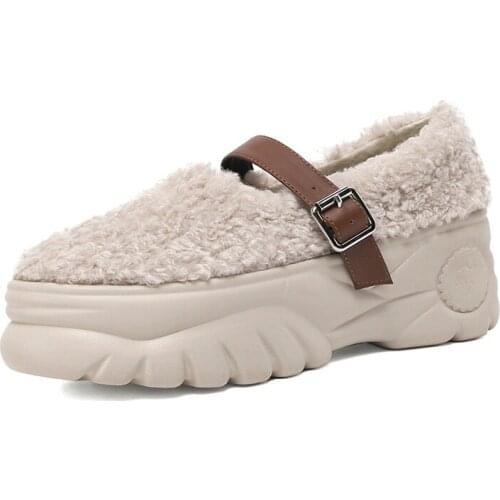 New 2021 Winter Casual Concise Woman Pumps High Quality Round Toe High Heels Dress Party Office Lady Casual Black Apricot Shoes