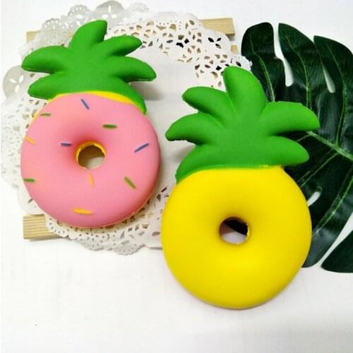 15 cm Kawaii Squishy pineapple Donuts Super Slow Rising Squeeze Soft Fruit Fun Kids Toys Gift