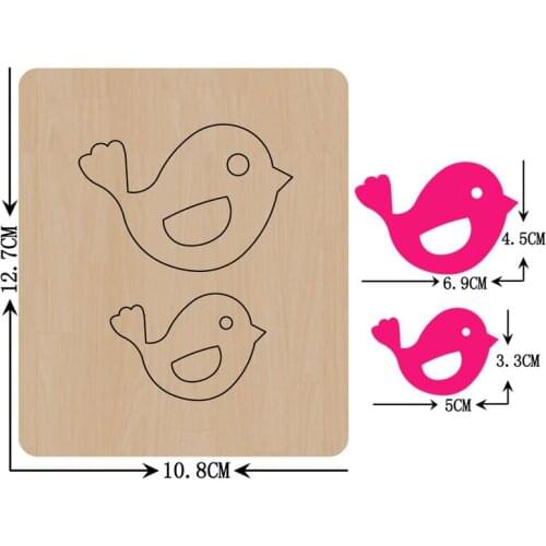 2 Size Dolphin Animal Bedroom Pendant Wall Decor Handwork Wooden Mold Clothes Shoes Pendants Wood Dies Leather Cloth Paper Craft