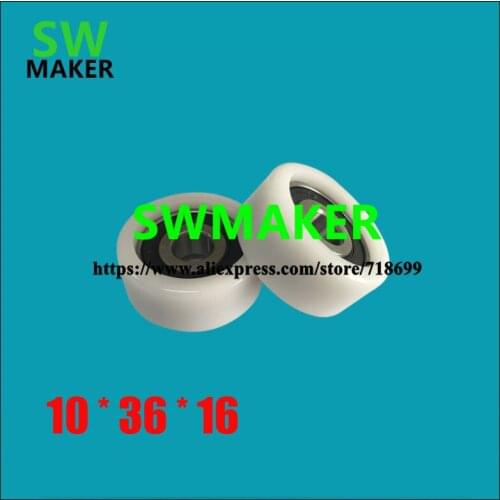 6200 pack rubber bearings, plastic bearings, 10*36*16 widening, heightening bearings, pulleys, roller, factory direct sales