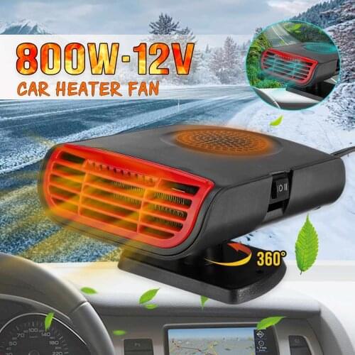 800W 12V Car Heater Heating Cooling Fan Air Purification Portable Dryer Windshield Demister Defroster with Aroma Function