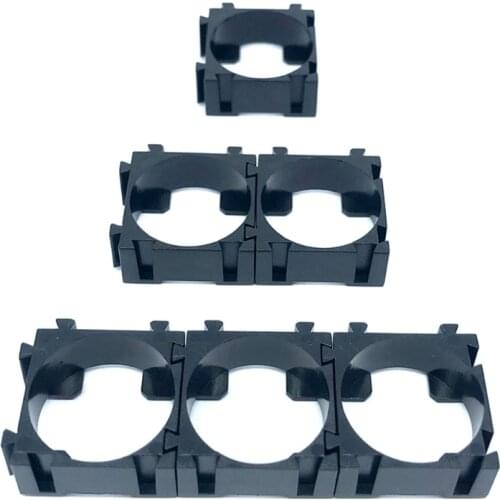 85DD 100Pcs 18650 Li-ion Battery Holder Stand Cylindrical Battery Pack Bracket Safety Anti Vibration Plastic Case Box