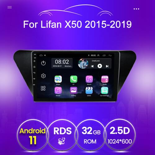 9 inch Autoradio Multimedia For Lifan X50 android 2015 - 2019 2GB 32GB Stereo Car gps Video Player HD Touch Screen