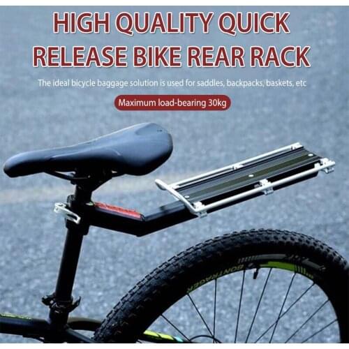 Quick Release Bike Rack Luggage Carrier Quick Release Adjustable Alloy Bicycle Rear Rack Outdoor Cycling Equipment