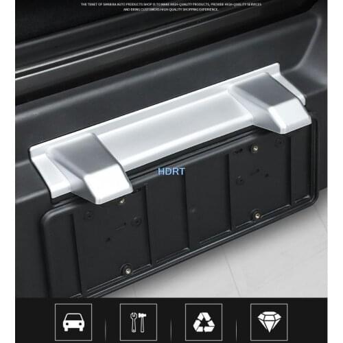 Car Tailgete Rear License Plate Light Lamp Trim Decoration Cover Sticker for Jeep Wrangler JL 2018-2021 Exterior Accessories