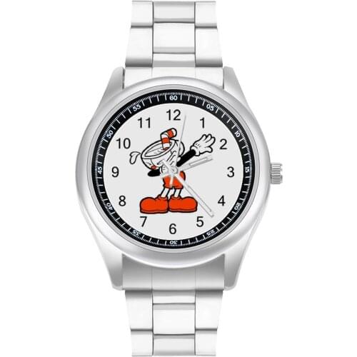 Cuphead Quartz Watch Design Classic Wrist Watch Stainless Wholesale Travel Couple Wristwatch