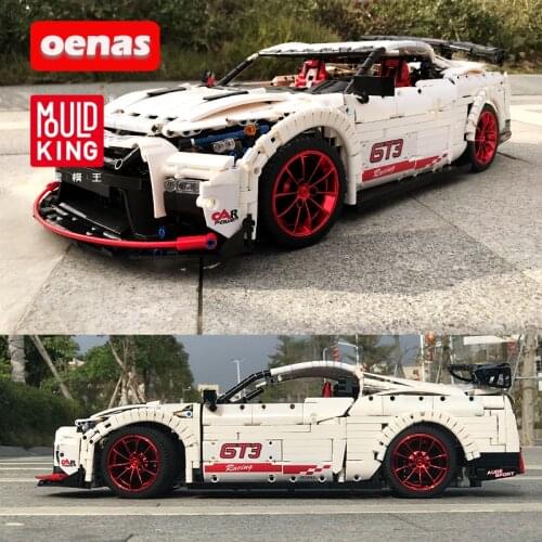 Mould King MOC Technic Series Nismo Nissanedly GTR GT3 Car Model Building Blocks Bricks 13172 Kids DIY Toys Christmas Gifts