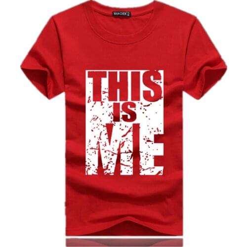 THIS is Me Summer Men T Shirt Casual Cotton T-Shirt Men Short Sleeve Slim Fit O-Neck Tees Letter Printed Male camisa masculinas