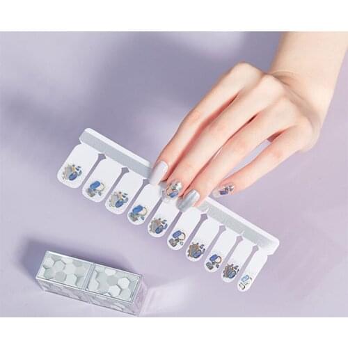 Laser Silver Gray Color Mixing Fashion New Nail Stickers Shell Paper Decoration Gold Foil Nail Art Mirror Design Manicure LTMYLS