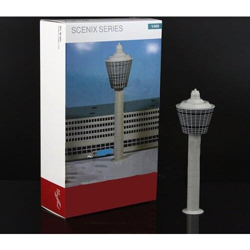 Diecast 1:400 Scale Airport Passenger Airport Control CCTV Tower Set Model for Airport Model Toys Aircraft Accessories Gift Show