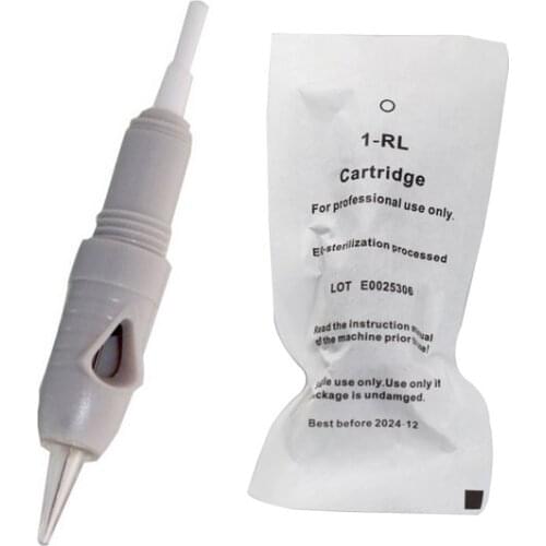 Tattoo Permanent Makeup Pen Machine Flat Needles Tips Professional 50Piece Lot 1RL Disposable Sterilized Supply for Eyebrow lip