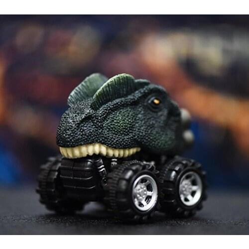 Cartoon Dinosaur Racing Car Pull Back Vehicle Children Kids Boys Model Toy Gift