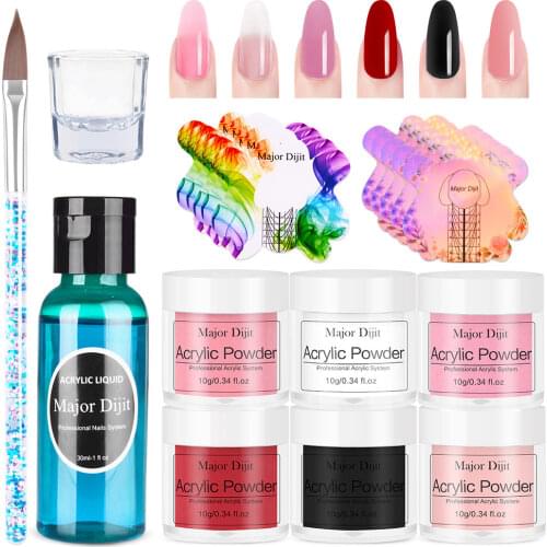 Acrylic Powder Nail Kit For Manicure Kit Nail Art Decoration 10g Powder Nail Supplies For Professionals