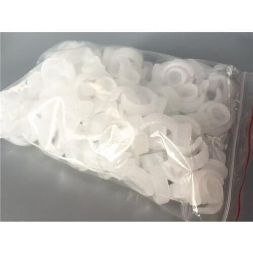 500pcs Disposable plastic medium tattoo ink rings cup holder for 3d eyebrow permanent makeup pigment