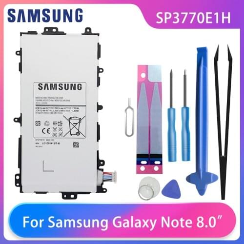 Original Samsung Galaxy Note 8.0“ GT-N5100 N5110 N5120 Tablet Battery SP3770E1H 4600mAh Samsung Batteries With Free Tools AKKU
