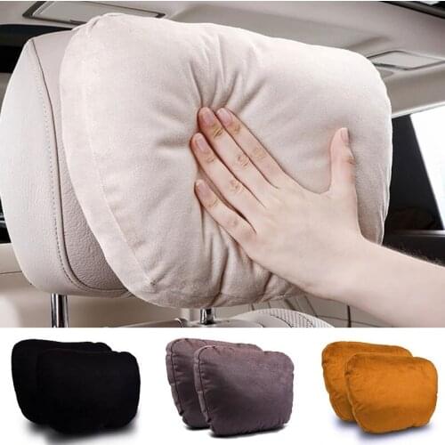 Luxury Quality Car Headrest Neck Support Seat / Maybach Design S Class Ultra Soft Natrual Car Seat Pillow Neck Auto Accessories