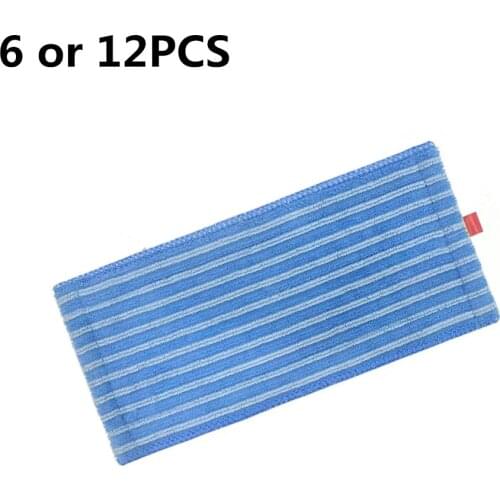 6 or 12PCS Mop Pads for Vacuum Cleaner Philips Cloths PowerPro FC6400 FC6401 FC6402 FC6404 FC6405 FC6407 FC6408 FC6409 Mop Pad