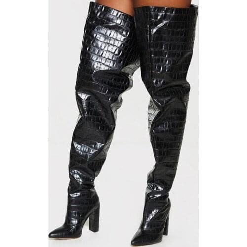 IPPEUM Womens Sexy Fashion Boots High Heels Womens Thigh High Boots Spring Autumn Sexy Knight Shoes Boots Female Women Shoes