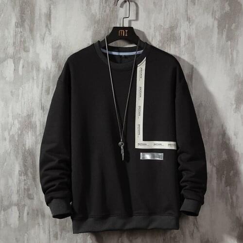 Men Streetwear Male Big Letter Hip Hop Sweatshirt Man Autumn Casual Pullovers Long Sleeve New Brand Mens Pullover,ZA369