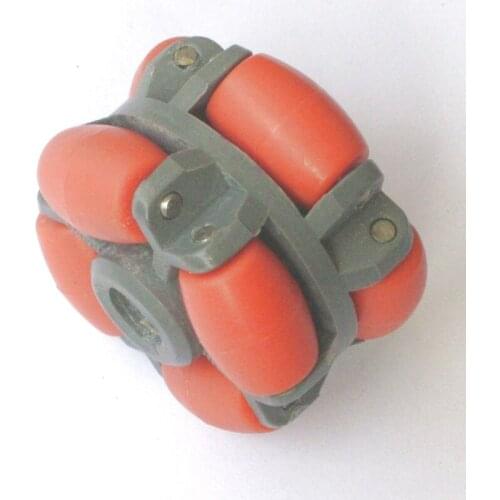 10PCS Universal wheel Omnidirectional robot caster wheel width 30MM OD 40MM 8MM diameter nylon red double eight rounds