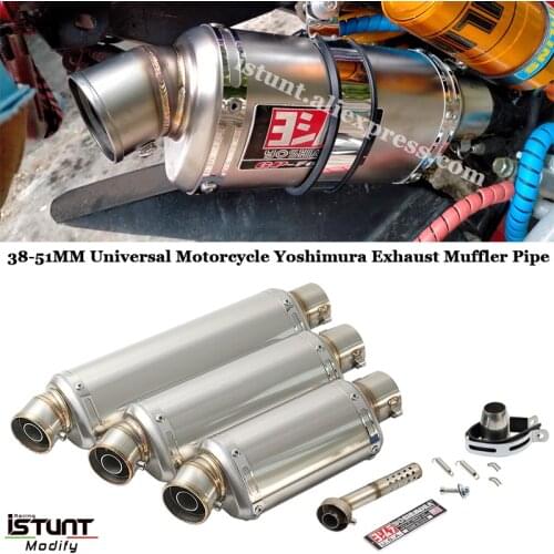 51MM Universal Motorcycle Yoshimura Exhaust Muffler DB Killer Escape Pipe Motorbike 100cc-1000cc ATV GP Scooter For fz6 pcx125