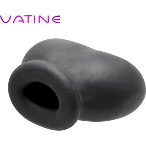 VATINE Scrotal Sleeve Scrotum Stretcher Scrotum Bondage Cock Cages Men Masturbation Sex Toys For Men Male Chastity Device