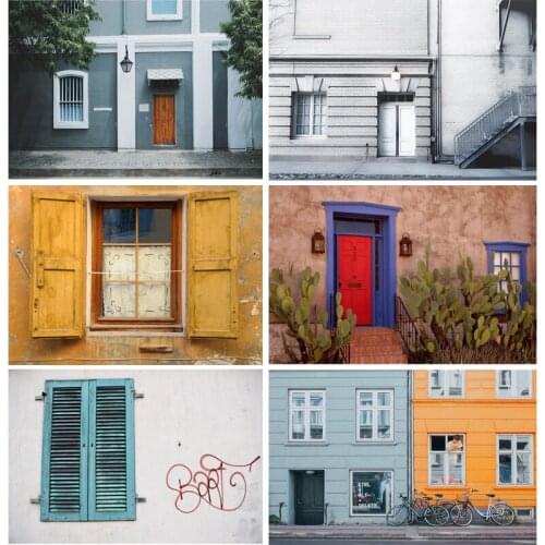 ZHISUXI Vinyl Photography Backdrops Prop Classical Wooden doors Theme Photography Background GD20518 -06