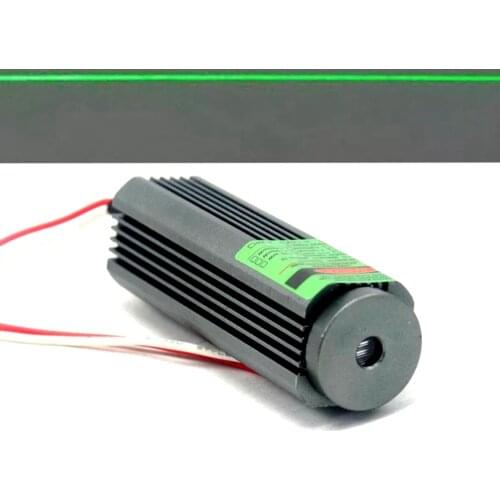 Waterproof DC5V 532nm 50mW Green Lights Laser Diode Module Powerful Lazer Line Beam w/ Glass Lens 25x75mm