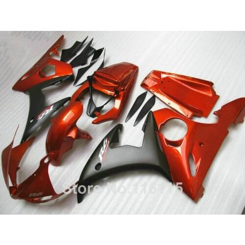 High quality fairings set for YAMAHA R6 fairing kit 2003 2004 2005 brown matte black body kits YZF R6 03 04 05 #185