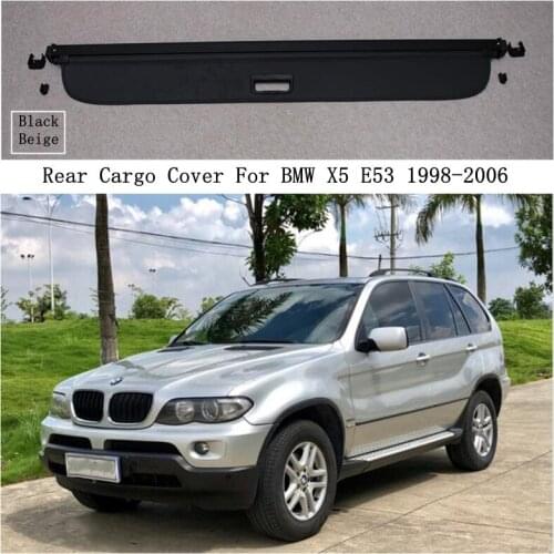 Rear Cargo Cover For BMW X5 E53 1998-2006 Privacy Trunk Screen Security Shield Shade High Quality Auto Accessories