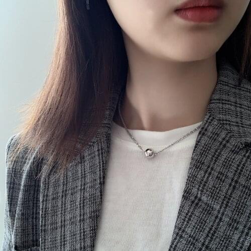 Silvology 925 Sterling Silver Gypsophila Chain Round Ball Choker Round Bead Simple Necklace for Women Fashionable Jewelry Charm