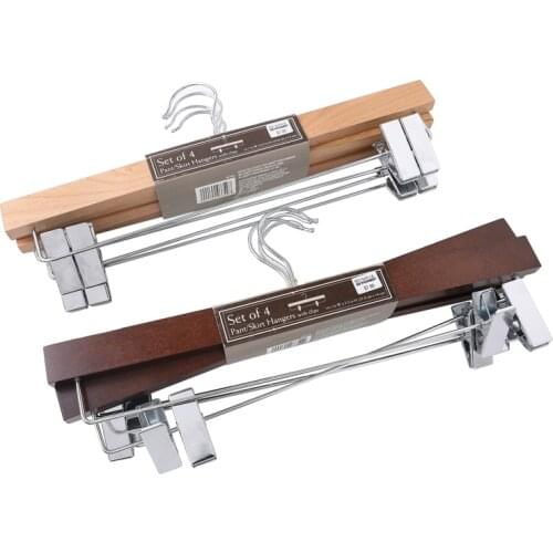 4pcs/lot Multifunctional solid wood hanger/Antiskid and indentation hanger(set of 4)