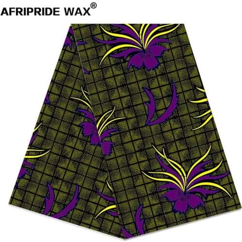 African ankara fabric high quality wholesale african flower 100% cotton real wax brocade fabric for clothing A18F0548
