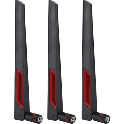 High Gain Router Antenna SMA 8DBi 2.4G/5.8G Dual Band Antenna WiFi Router Adapter for ASUS AC68U/AC88U/AC66U 3PCS