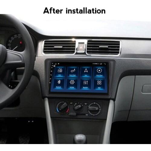 For VW Skoda Rapid 2013 2014 2015 2016 2017 2018 2019 Android 10.0 BT Car Radio GPS Multimedia For Volkswage Santana 2015- 2018