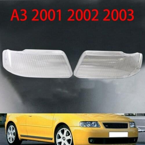 Headlight Shell Car Headlight Lens Shell Cover for A3 2001-2003 8L0941003K 8L0941004K