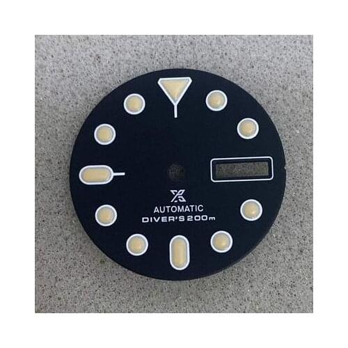 Watch dial modification skx007 precision working face 28.5mm green night light suitable for nh35/nh36 machine core NH35 dial