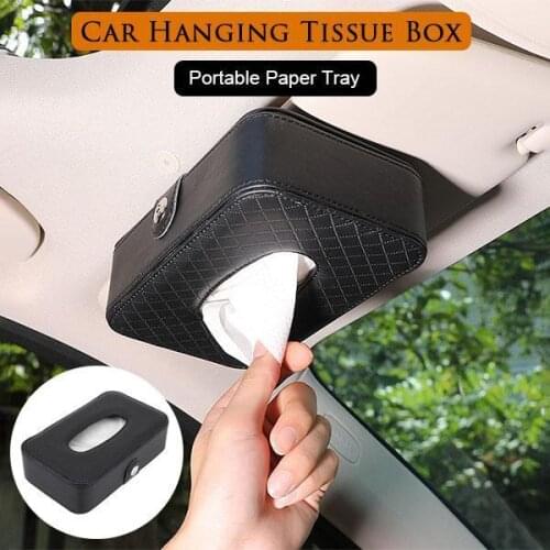 Sun Visor Napkin Holder Strap-Napkin-Organizer Hanging-Tissue-Case Headrest Sun-Visor Back-Seat Clip-On/buckle Box Tissure-Box C