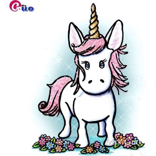 DIY animal Diamond Painting diamond embroidery Unicorn Diamonds Picture Full Square Round Drill 5d Diamond embroidery Cartoon