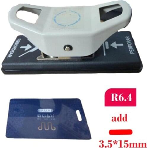 3.5X15mm Hole Punch and R6.4 C3.5X15mm Horner Punch for PVC Card, Photo, Paper; 2 in 1 Punch Cutter Paper Punches Reduced Effort