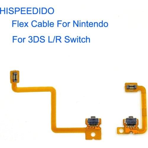 HISPEEDIDO 20 sets/lot High Quality Left and Right Shoulder Button Flex Cable For Nintendo For 3DS L/R Switch Replacement