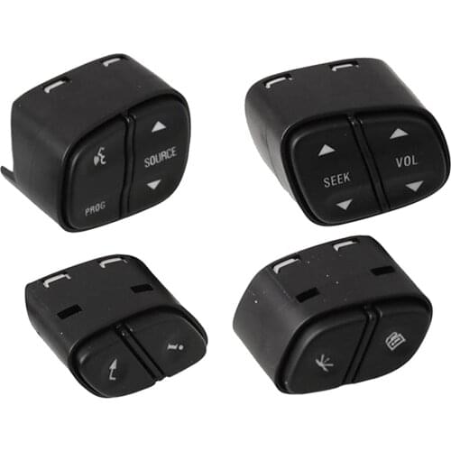 Steering Wheel Radio Control Switch Buttons Compatible with Silverado 21997738, 21997739, 1999442, 1999443