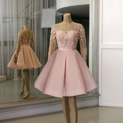 Prom Cocktail Homecoming Evening Dresses 2020 Womans Party Night Celebrity Formal Dresses Plus Size Short Dubai Arabic Dress