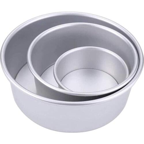 Round Aluminum Alloy Anode Live Bottom Household Chiffon Cake Mould Baking Mould