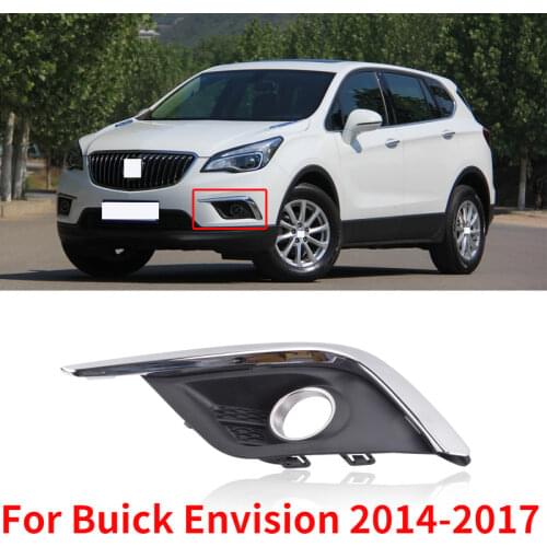 CAPQX For Buick Envision 2014-2017 Front Bumper Fog Light Cover Lid Foglight Frame Shell Fog Lamp Trim Cap Plate Garnish Hood